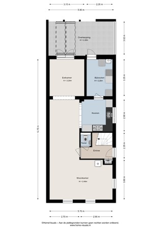 Floorplan - Posthoorn 8, 7884 NB Barger-Compascuum
